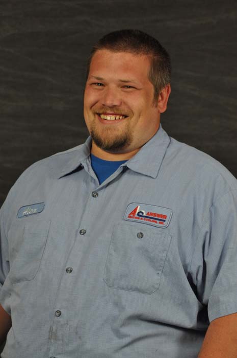 Answer Heating & Cooling employee; Alex M.