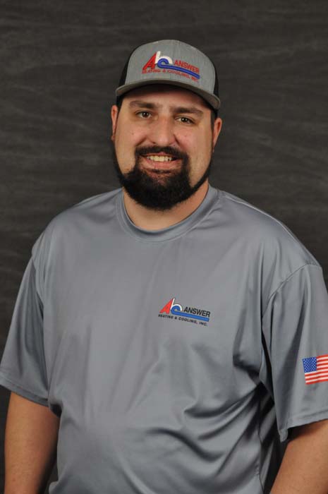 Answer Heating & Cooling employee; Andrew K.