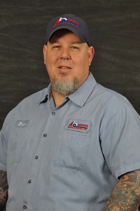 Answer Heating & Cooling employee; Brian R.