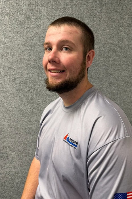 Answer Heating & Cooling employee; Corbin B.