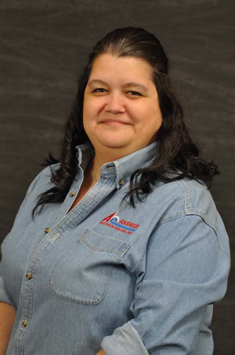 Answer Heating & Cooling employee; Kat R.