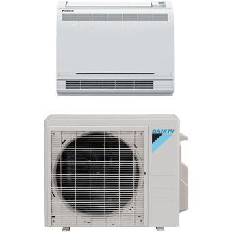 Daikin AURORA Floor Mount Ductless Heat Pump.